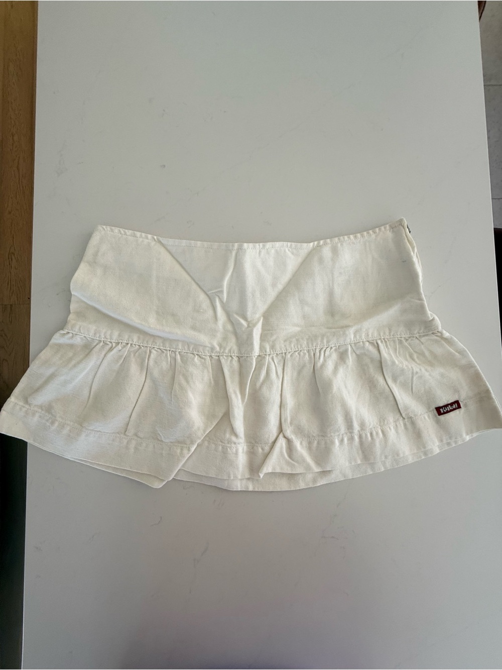 Vintage Killah (Miss Sixty) White Ruffle Mini Skirt